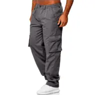 Men's Casual Multi-pocket Loose Straight Cargo Pants - Image 4
