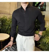 Slim-fit Men's Wedding Dress Banquet Performance Shirt - Image 6