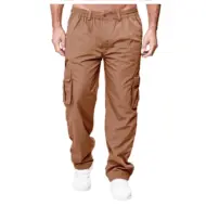 Men's Casual Multi-pocket Loose Straight Cargo Pants - Image 6