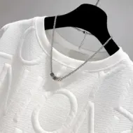 Men's And Women's Three-dimensional Letters Trendy Round-neck Non-hoodie Thin Loose Long Sleeve Top - Image 9